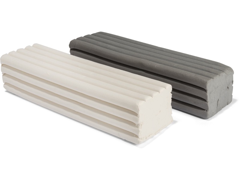 Formenbauplastilin, schwefelfrei, weiß - 0,5 Kg