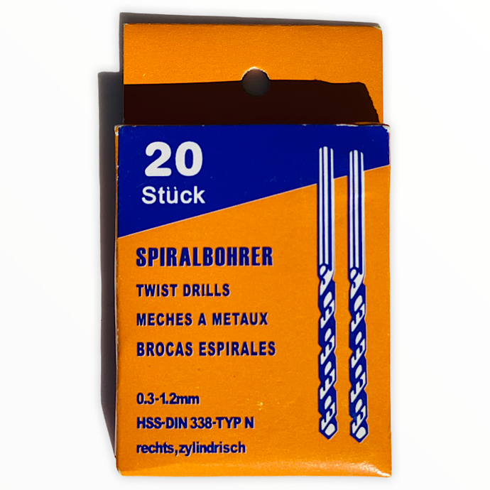 Spiralbohrer Set 0,3 mm - 1,2 mm